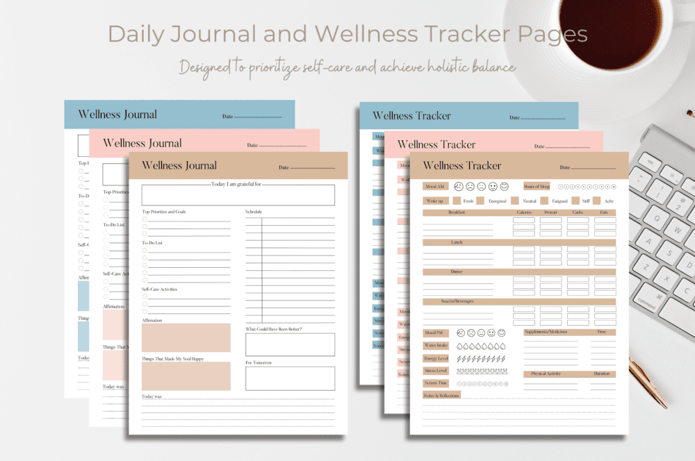 Printable Planner Bundle: Daily, Weekly, and Monthly Pages for Productivity, Personal Growth, and Intentional Living - Image 2