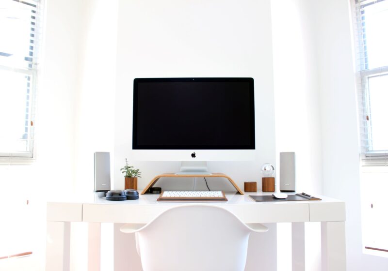 An image of a work desk to show productivity