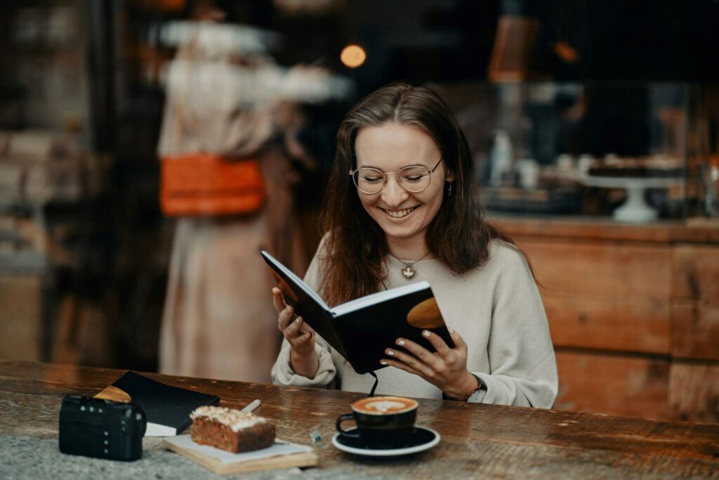 a women practicing manifestation through journaling