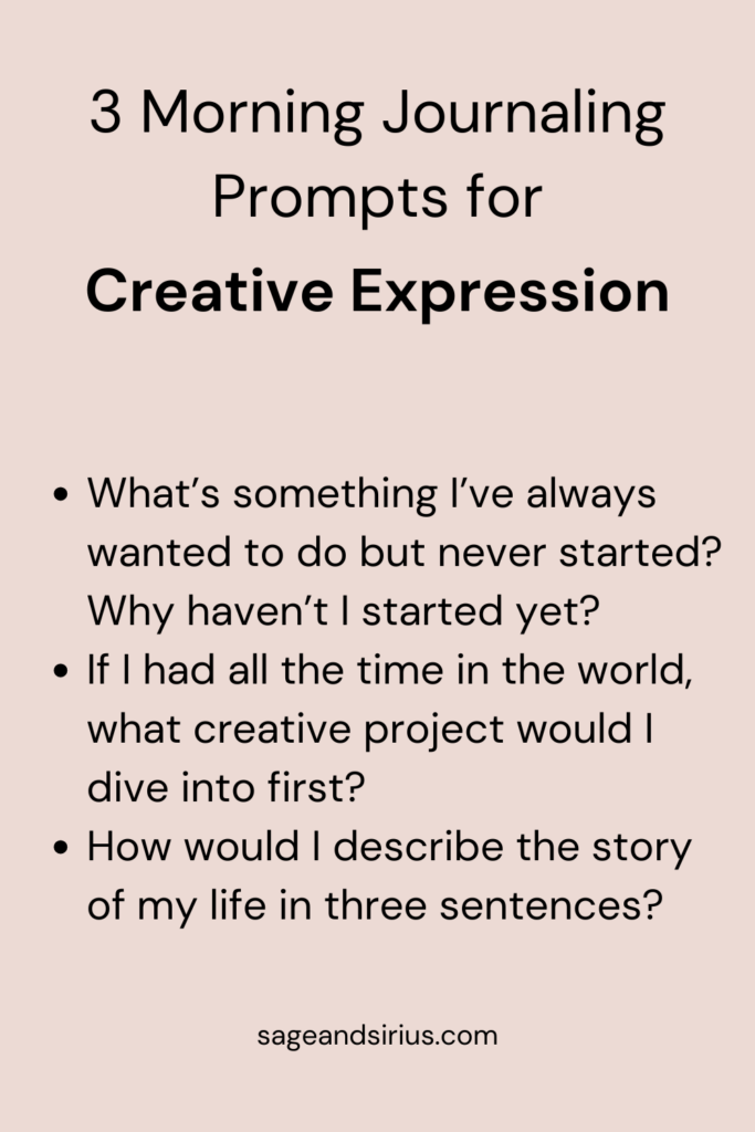 3 Morning Journaling Prompts for Creative Expression