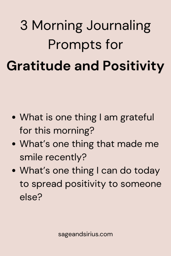 3 Morning Journaling Prompts for Gratitude