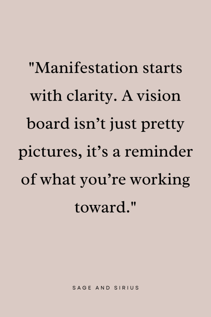 A motivational quote about creating a spring vision board, one of the ways to practice self-care this spring.