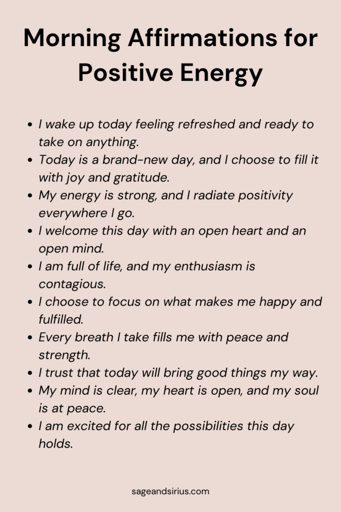 75+ Powerful Morning I Am Affirmations to Start Your Day with ...